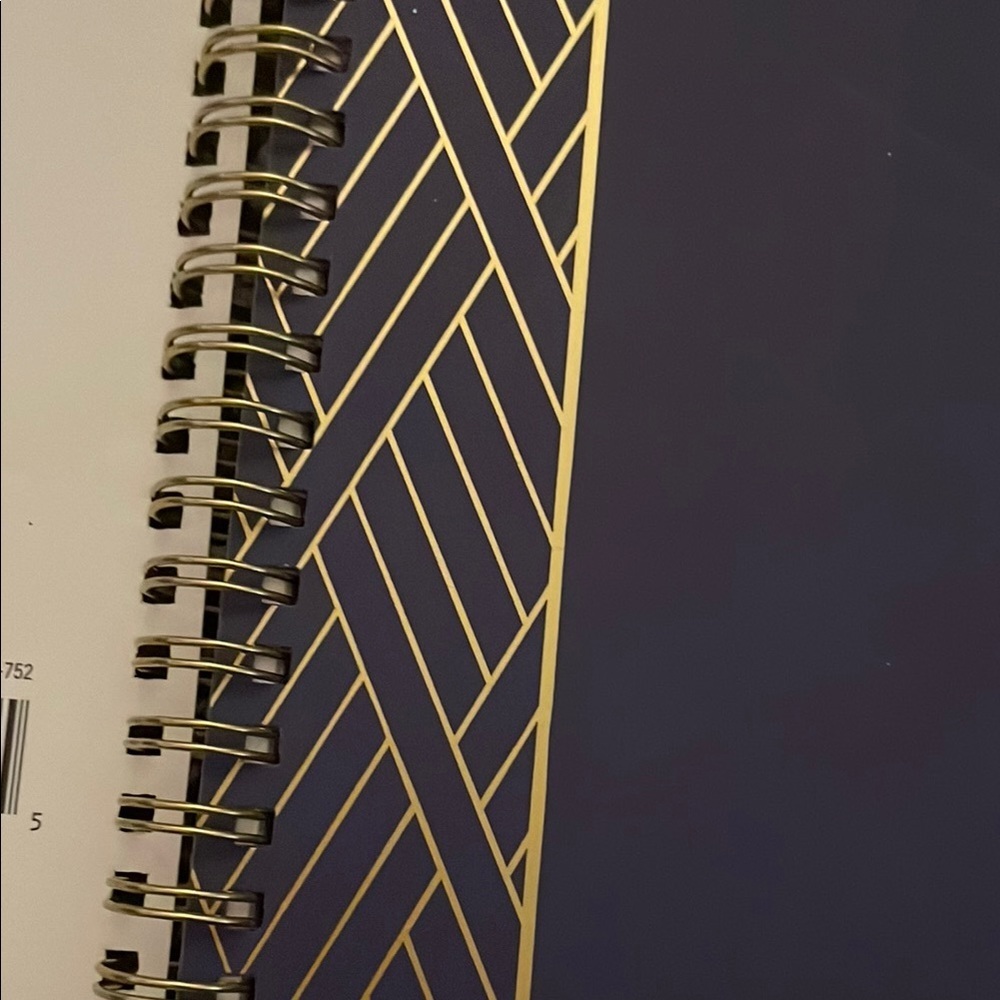 Navy and Gold Home Office Planner - Picture 5 of 9